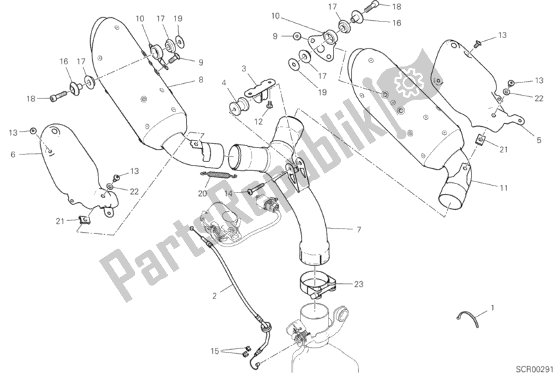 Todas las partes para Silenciador De Escape de Ducati Hypermotard 950 2019